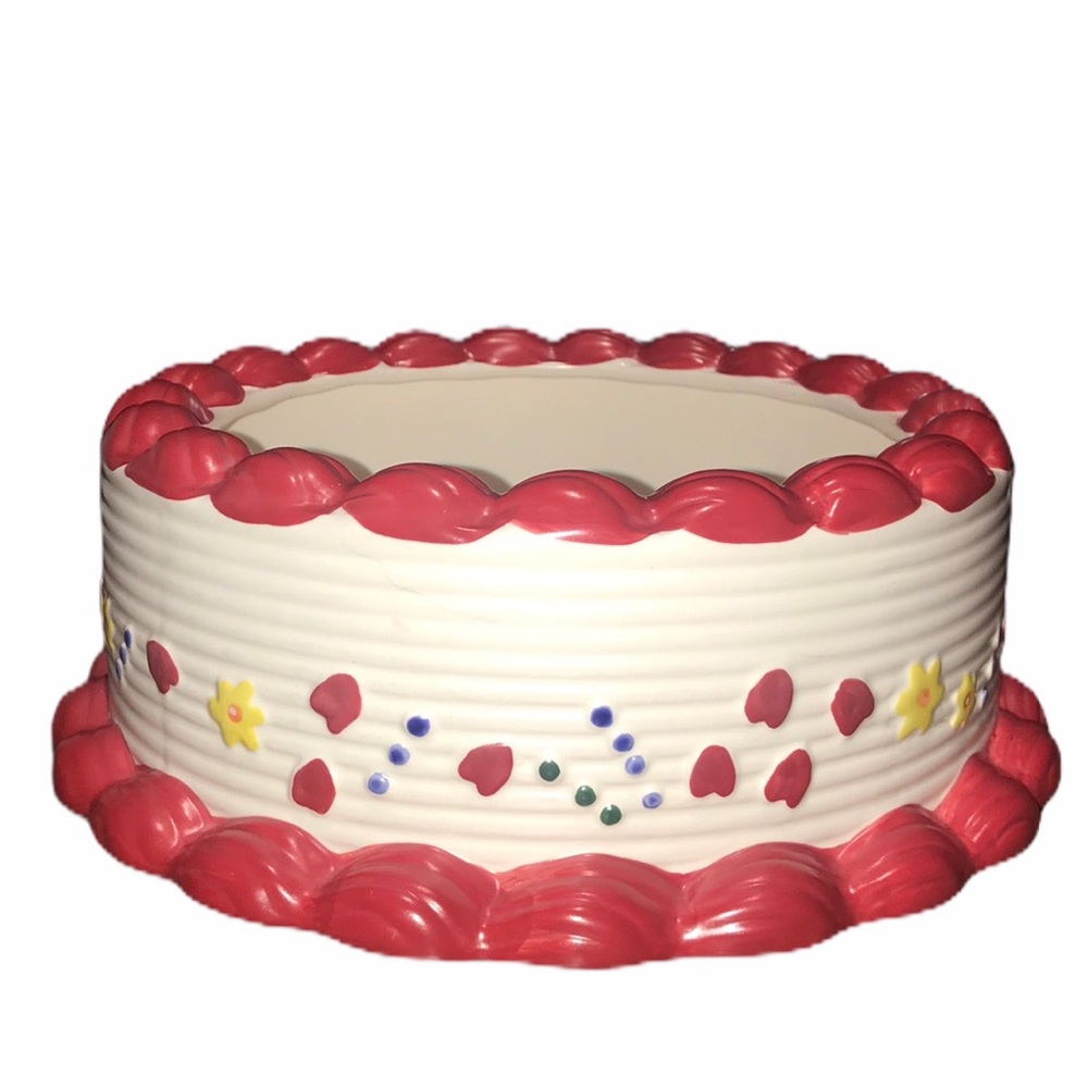 Edible Arrangements Cake Shape Ceramic Bowl Server